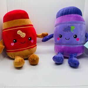 Hug Me Peanut Butter And Jelly 8" PB&J Play Right Plush NEW